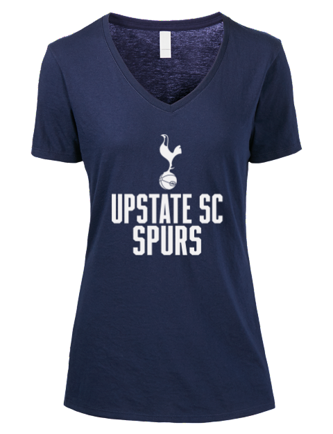 Full Stack Upstate SC Spurs Premium Ladies V-Neck T-Shirt | Swagsta