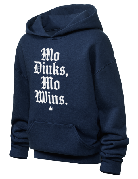 Mo Dinks Mo Wins Pickleball Youth Hooded Sweatshirt | Swagsta