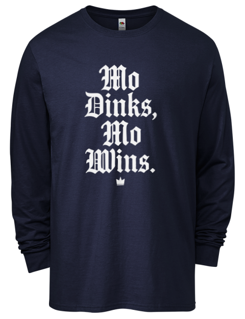 Mo Dinks Mo Wins Pickleball Men's Long-Sleeve T-Shirt | Swagsta