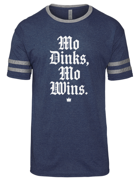 Mo Dinks Mo Wins Pickleball Men's Tri-Blend T-Shirt | Swagsta
