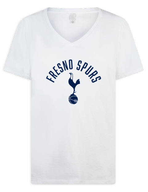 Classic Fresno Spurs Premium Ladies V-Neck T-Shirt | Swagsta