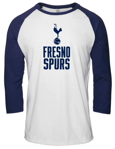 Stacked Fresno Spurs Unisex Premium Three-Quarter Raglan T-Shirt | Swagsta