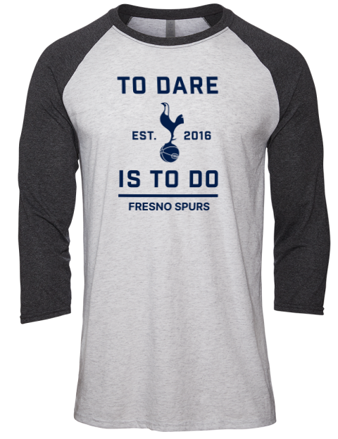 To Dare Fresno Spurs Unisex Premium Three-Quarter Raglan T-Shirt | Swagsta