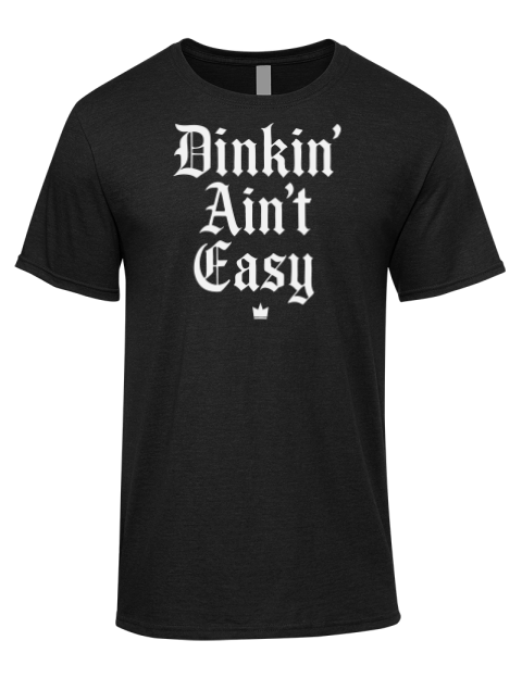 Dink'n Aint't Easy Pickleball Premium Ring-Spun Cotton Unisex T-Shirt | Swagsta