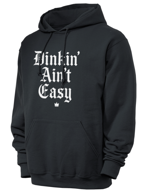 Dink'n Aint't Easy Pickleball Unisex Hooded Sweatshirt | Swagsta
