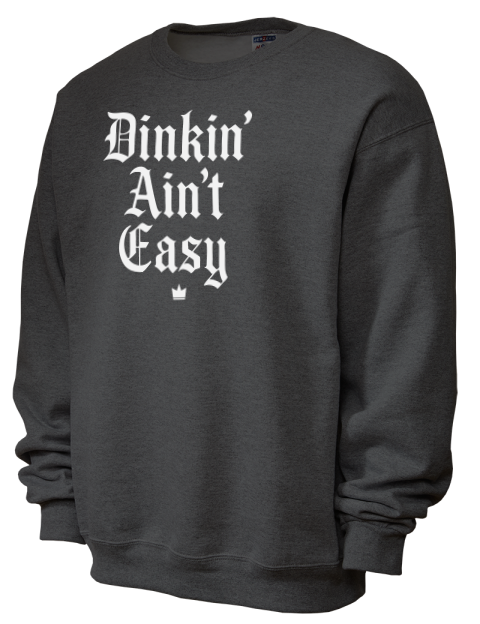 Dink'n Aint't Easy Pickleball Unisex Crewneck Sweatshirt | Swagsta