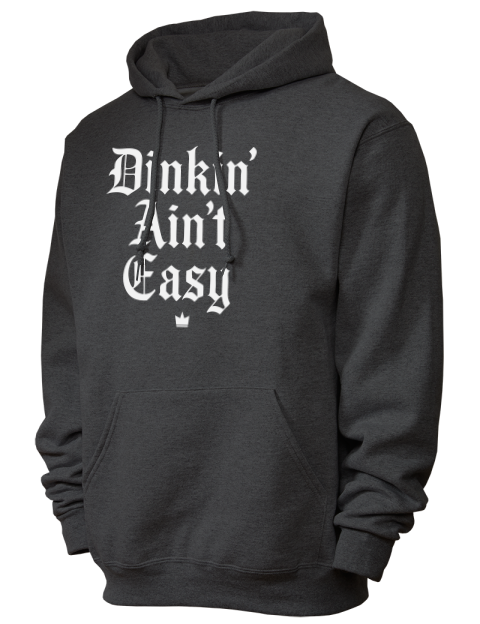Dink'n Aint't Easy Pickleball Unisex Hooded Sweatshirt | Swagsta
