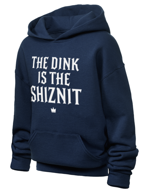 The Dink Is The Shiznit Pickleball Youth Hooded Sweatshirt | Swagsta