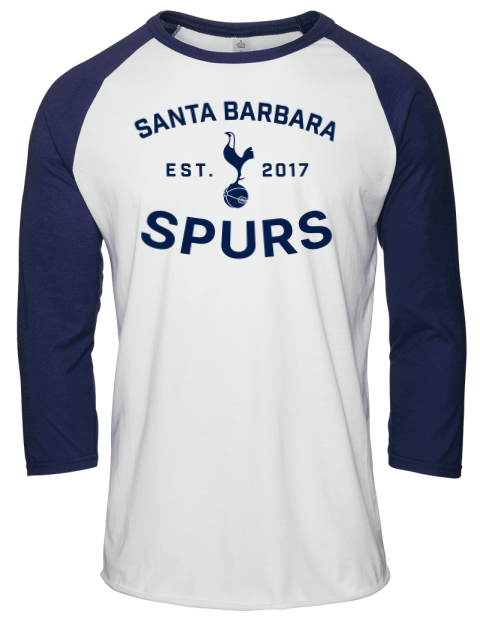 Fan Wear Santa Barbara Spurs Unisex Premium Three-Quarter Raglan T-Shirt | Swagsta