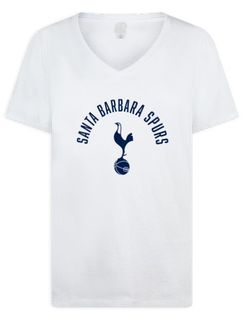 Classic Santa Barbara Spurs Premium Ladies V-Neck T-Shirt | Swagsta