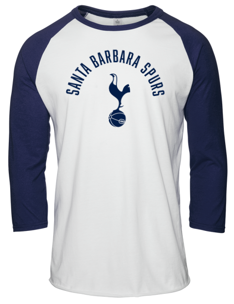 Classic Santa Barbara Spurs Unisex Premium Three-Quarter Raglan T-Shirt | Swagsta