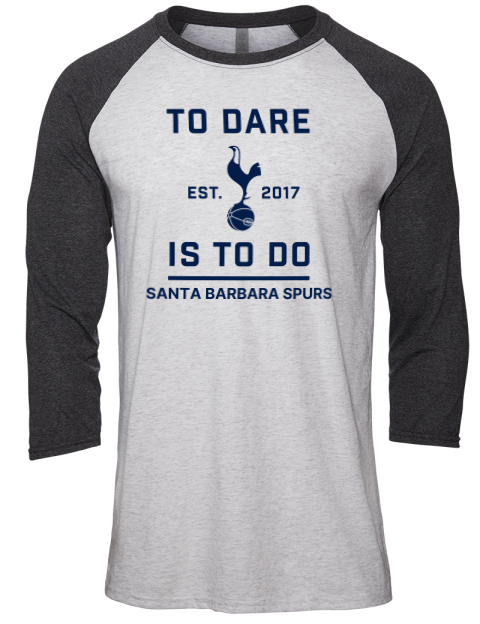 To Dare Santa Barbara Spurs Unisex Premium Three-Quarter Raglan T-Shirt | Swagsta