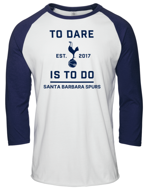 To Dare Santa Barbara Spurs Unisex Premium Three-Quarter Raglan T-Shirt | Swagsta