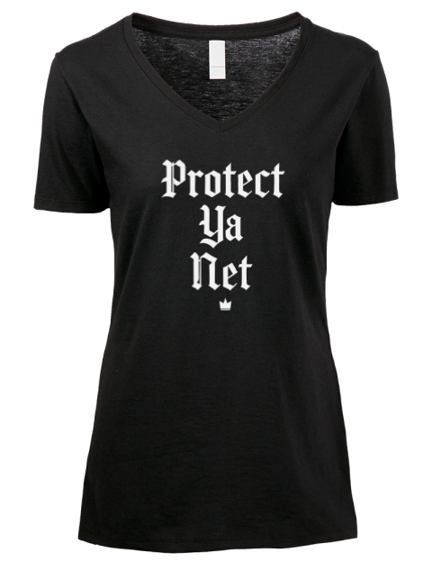 Protect Ya Net Pickleball Premium Ladies V-Neck T-Shirt | Swagsta