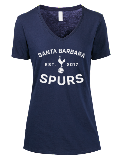 COYS Santa Barbara Spurs Premium Ladies V-Neck T-Shirt | Swagsta