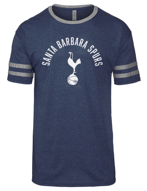 Arched Santa Barbara Spurs Men's Tri-Blend T-Shirt | Swagsta