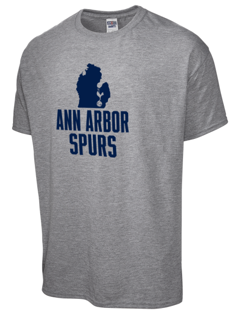 Stacked Club Logo Ann Arbor Spurs Custom Dri-Power Unisex T-Shirt | Swagsta