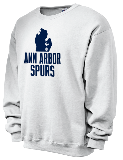 Stacked Club Logo Ann Arbor Spurs Custom Unisex Crewneck Sweatshirt | Swagsta