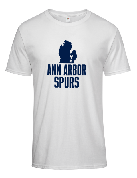 Stacked Club Logo Ann Arbor Spurs Custom Men's Premium T-Shirt | Swagsta
