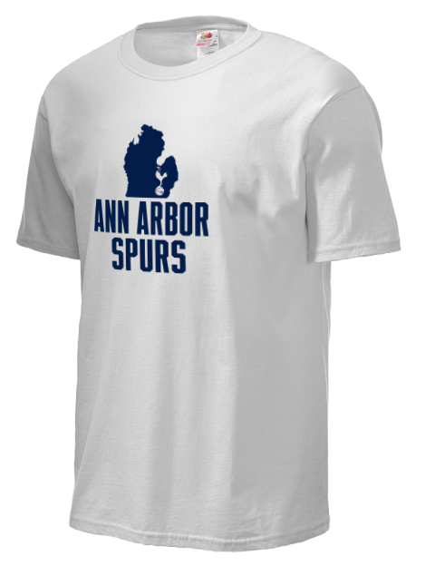 Stacked Club Logo Ann Arbor Spurs Custom Unisex T-Shirt | Swagsta