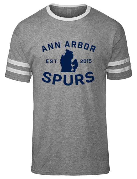 Club Logo Ann Arbor Spurs Custom Men's Tri-Blend T-Shirt | Swagsta