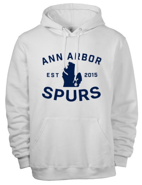 Club Logo Ann Arbor Spurs Custom Eco Premium Unisex Hooded Sweatshirt | Swagsta
