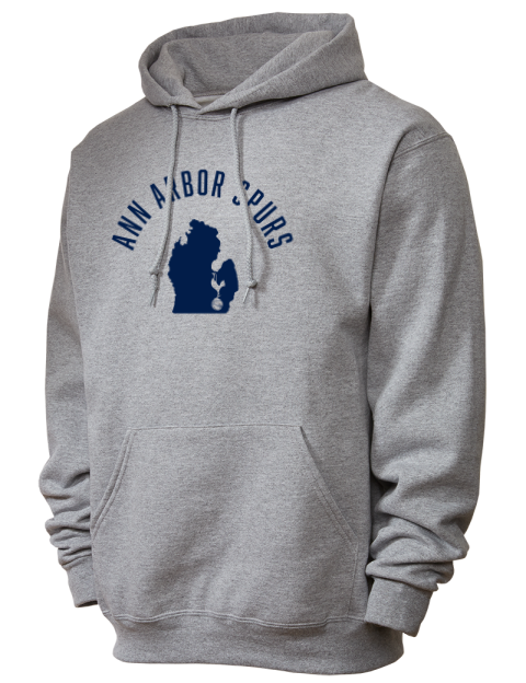 Arched Club Logo Ann Arbor Spurs Custom Unisex Hooded Sweatshirt | Swagsta