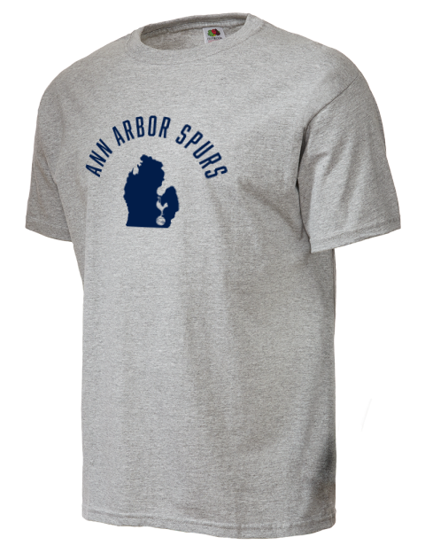 Arched Club Logo Ann Arbor Spurs Custom Unisex T-Shirt | Swagsta