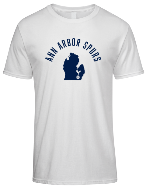 Arched Club Logo Ann Arbor Spurs Custom Premium Ring-Spun Cotton Unisex T-Shirt | Swagsta