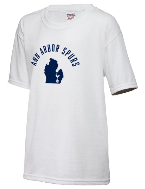 Arched Club Logo Ann Arbor Spurs Custom Youth T-Shirt | Swagsta