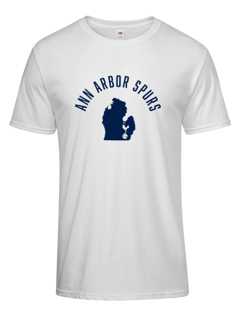 Arched Club Logo Ann Arbor Spurs Custom Men's Premium T-Shirt | Swagsta