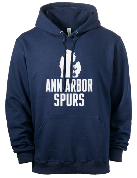 Club Logo Ann Arbor Spurs Custom Eco Premium Unisex Hooded Sweatshirt | Swagsta