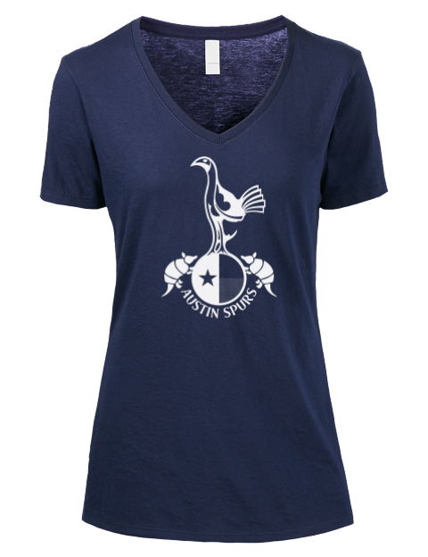 Club Austin Spurs Custom Premium Ladies V-Neck T-Shirt | Swagsta
