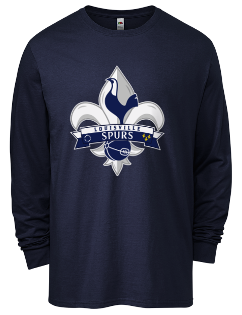 Local Club Dark Louisville Spurs Custom Men's Long-Sleeve T-Shirt | Swagsta