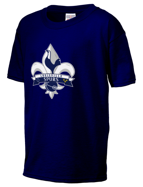 Local Club Dark Louisville Spurs Custom Youth T-Shirt | Swagsta