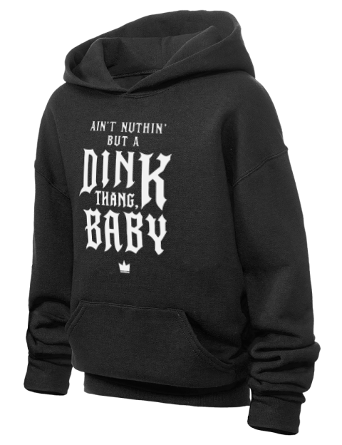 Dink Thang Baby Pickleball Youth Hooded Sweatshirt | Swagsta