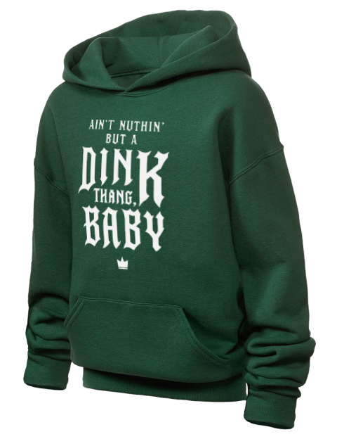 Dink Thang Baby Pickleball Youth Hooded Sweatshirt | Swagsta