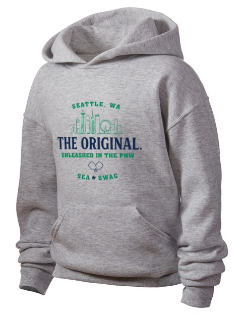 Unleashed PNW Pickleball Youth Hooded Sweatshirt | Swagsta
