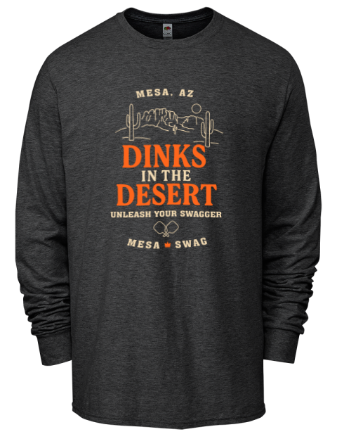 Dinks In The Desert Pickleball Men's Long-Sleeve T-Shirt | Swagsta
