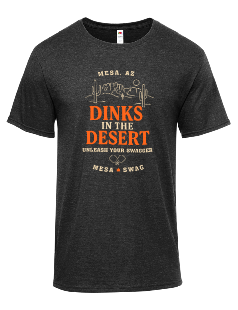 Dinks In The Desert Pickleball Iconic Men's T-Shirt | Swagsta