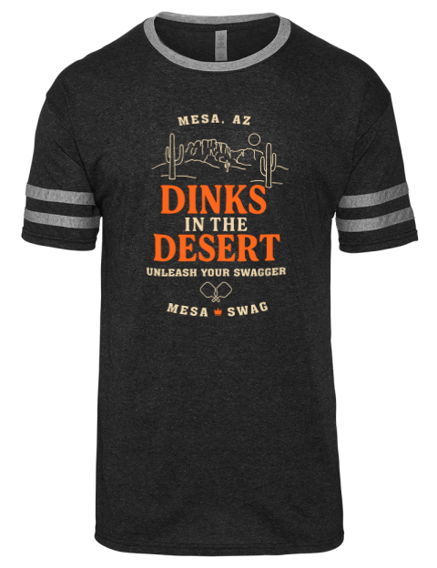 Dinks In The Desert Pickleball Men's Tri-Blend T-Shirt | Swagsta