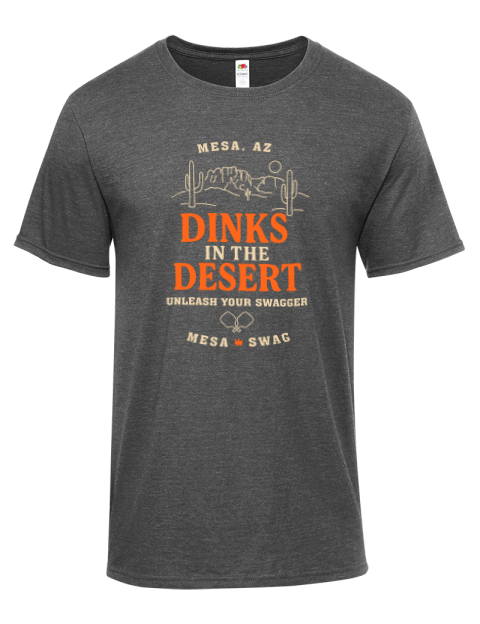 Dinks In The Desert Pickleball Iconic Men's T-Shirt | Swagsta