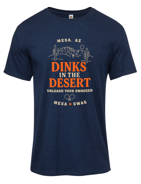 Dinks In The Desert Pickleball Iconic Men's T-Shirt | Swagsta
