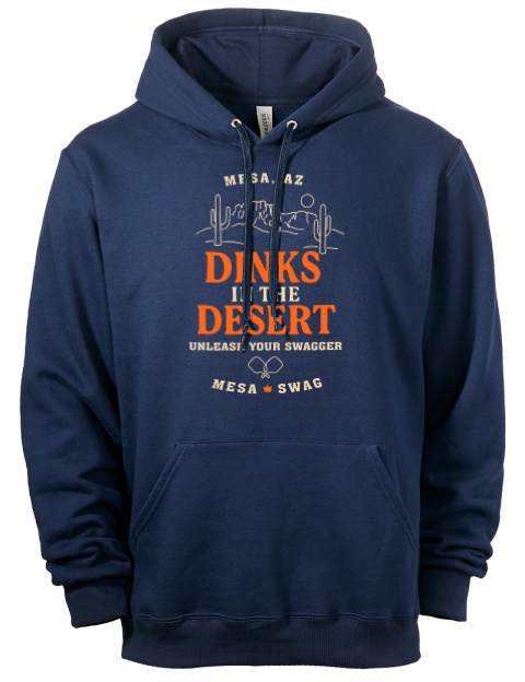 Dinks In The Desert Pickleball Eco Premium Unisex Hooded Sweatshirt | Swagsta