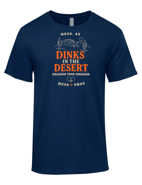 Dinks In The Desert Pickleball Premium Ring-Spun Cotton Unisex T-Shirt | Swagsta