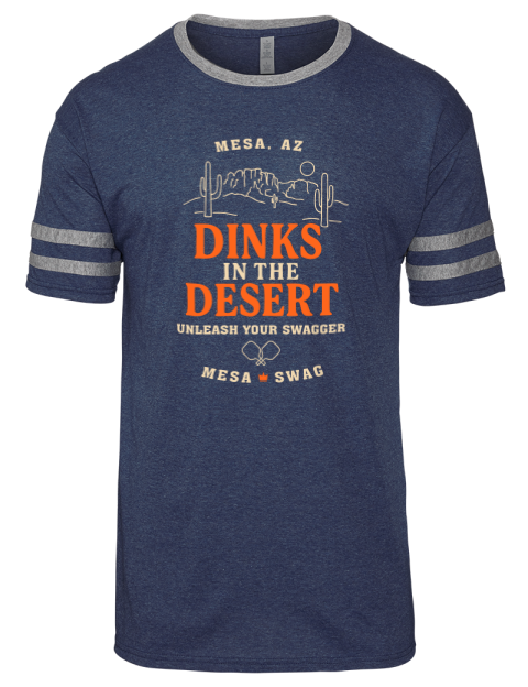 Dinks In The Desert Pickleball Men's Tri-Blend T-Shirt | Swagsta