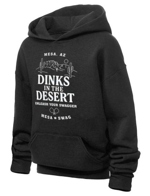 Mesa AZ Dinks Pickleball Youth Hooded Sweatshirt | Swagsta