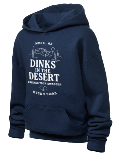 Mesa AZ Dinks Pickleball Youth Hooded Sweatshirt | Swagsta