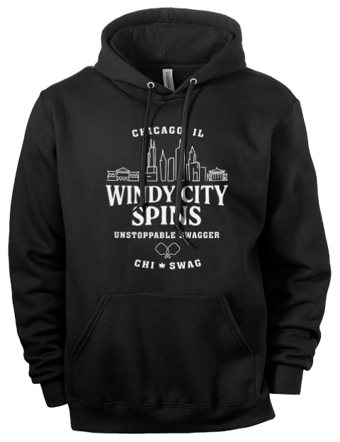 Chicago City Spins Pickleball Eco Premium Unisex Hooded Sweatshirt | Swagsta