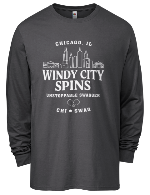 Chicago City Spins Pickleball Men's Long-Sleeve T-Shirt | Swagsta